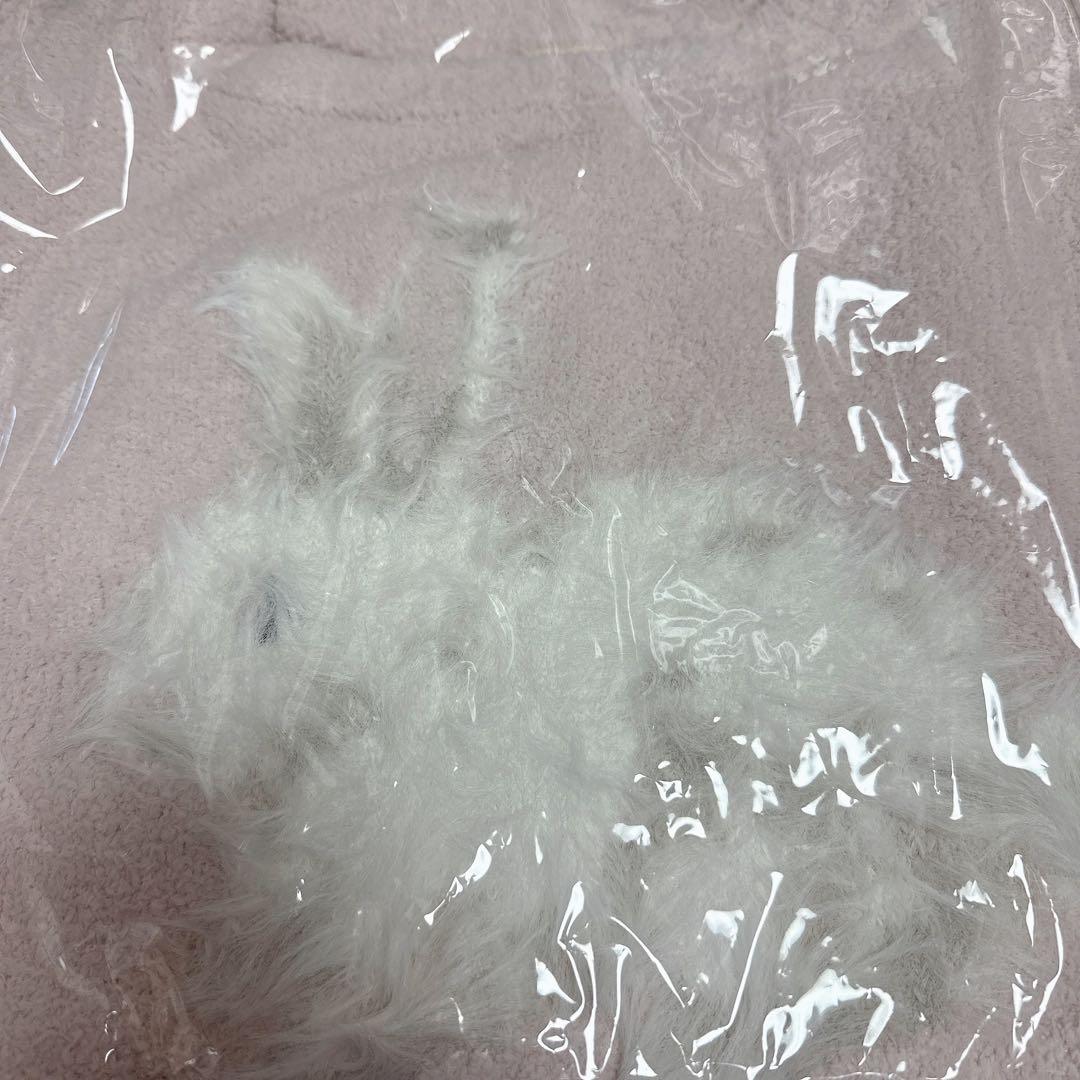 新品 ジェラートピケ ベビモコラビットジャガードワンピース ピンク