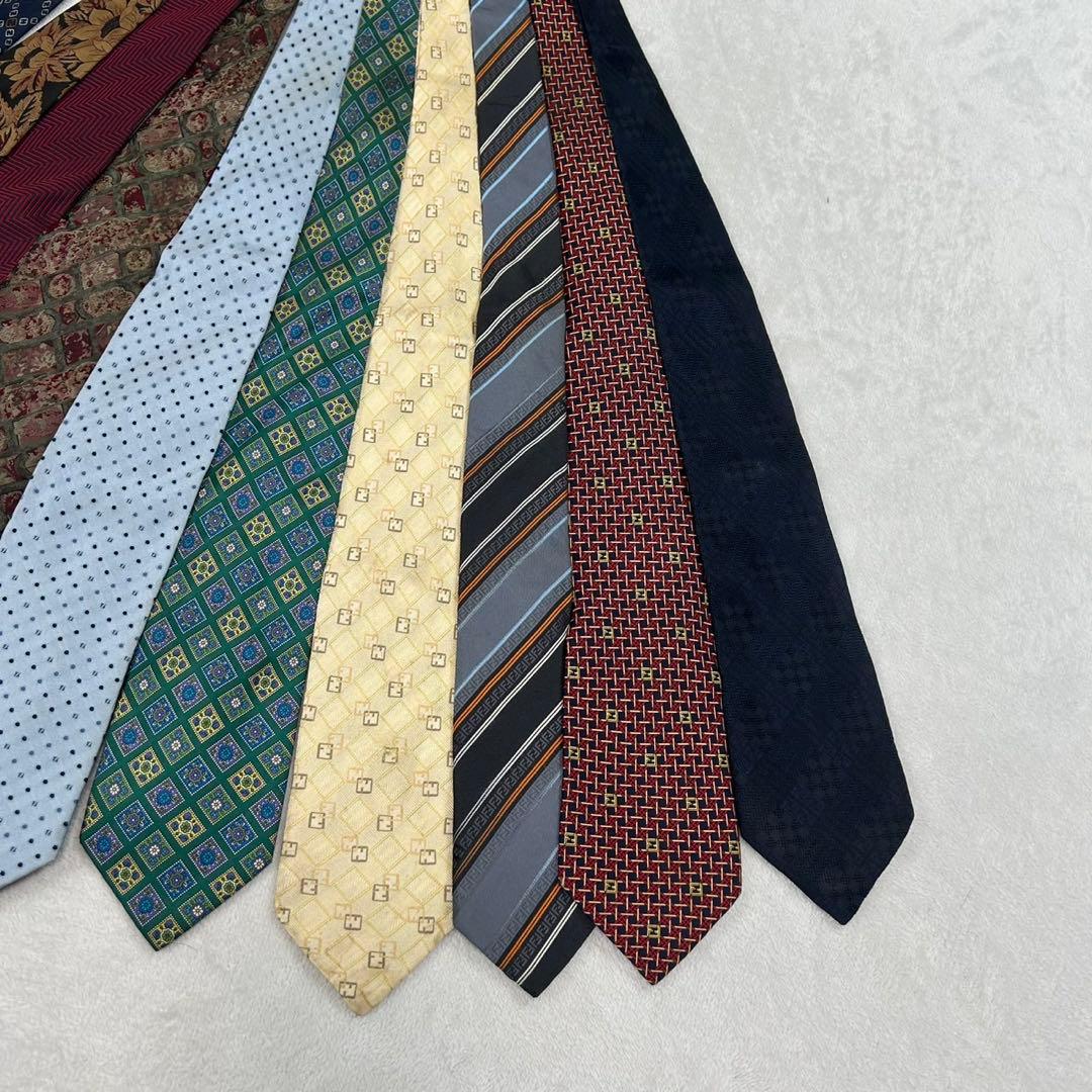 NM14 フェンディ FENDI 10本 セット まとめ売り ネクタイ メンズ