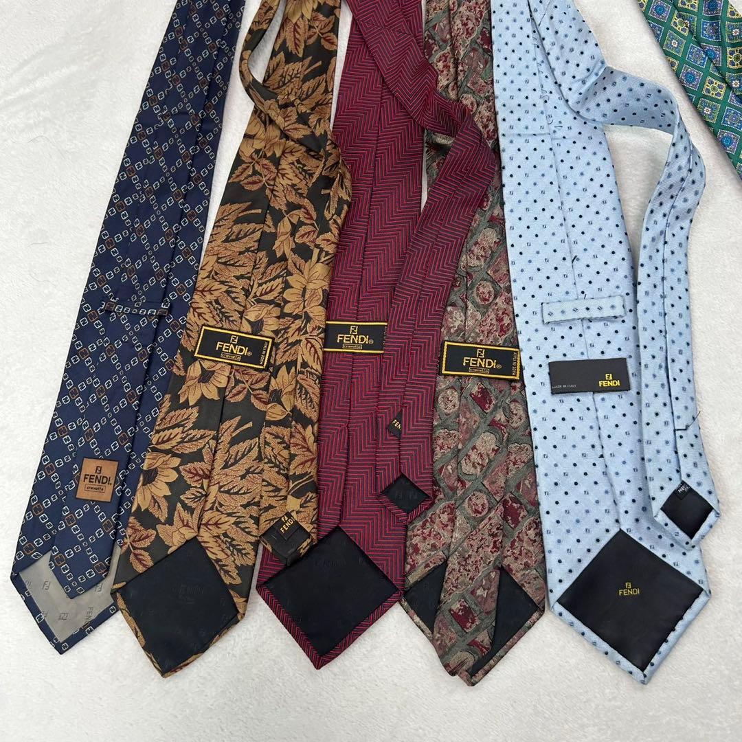NM14 フェンディ FENDI 10本 セット まとめ売り ネクタイ メンズ
