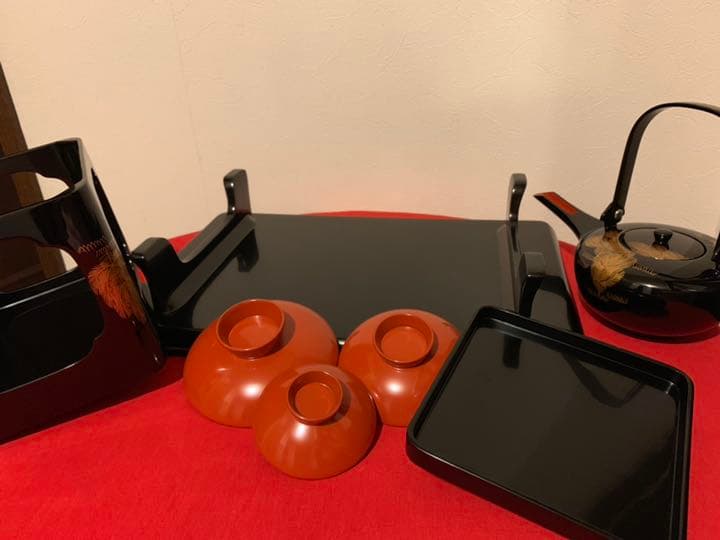 輪島塗 布浦漆器店造 屠蘇器一揃 （お屠蘇セット）