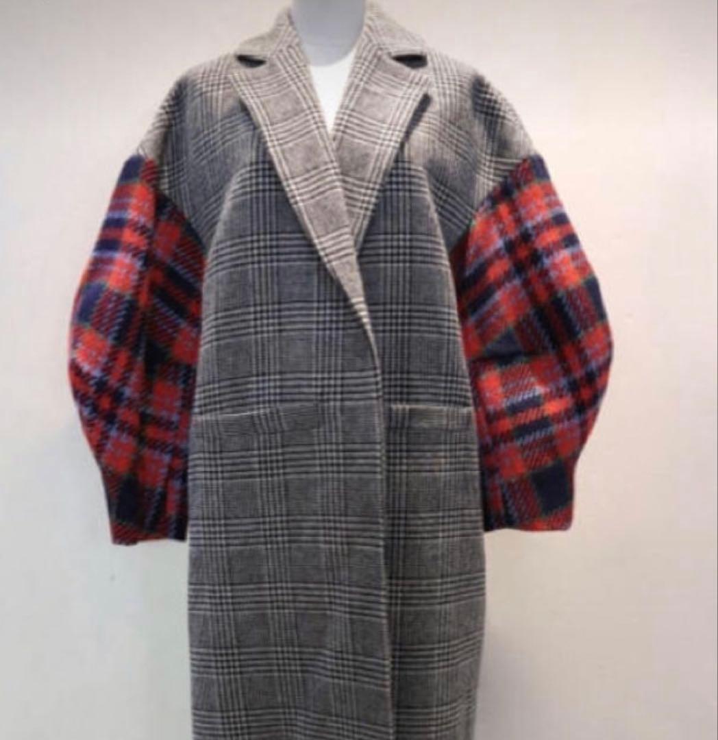 ENFOLD チェック柄 ロングコート 36