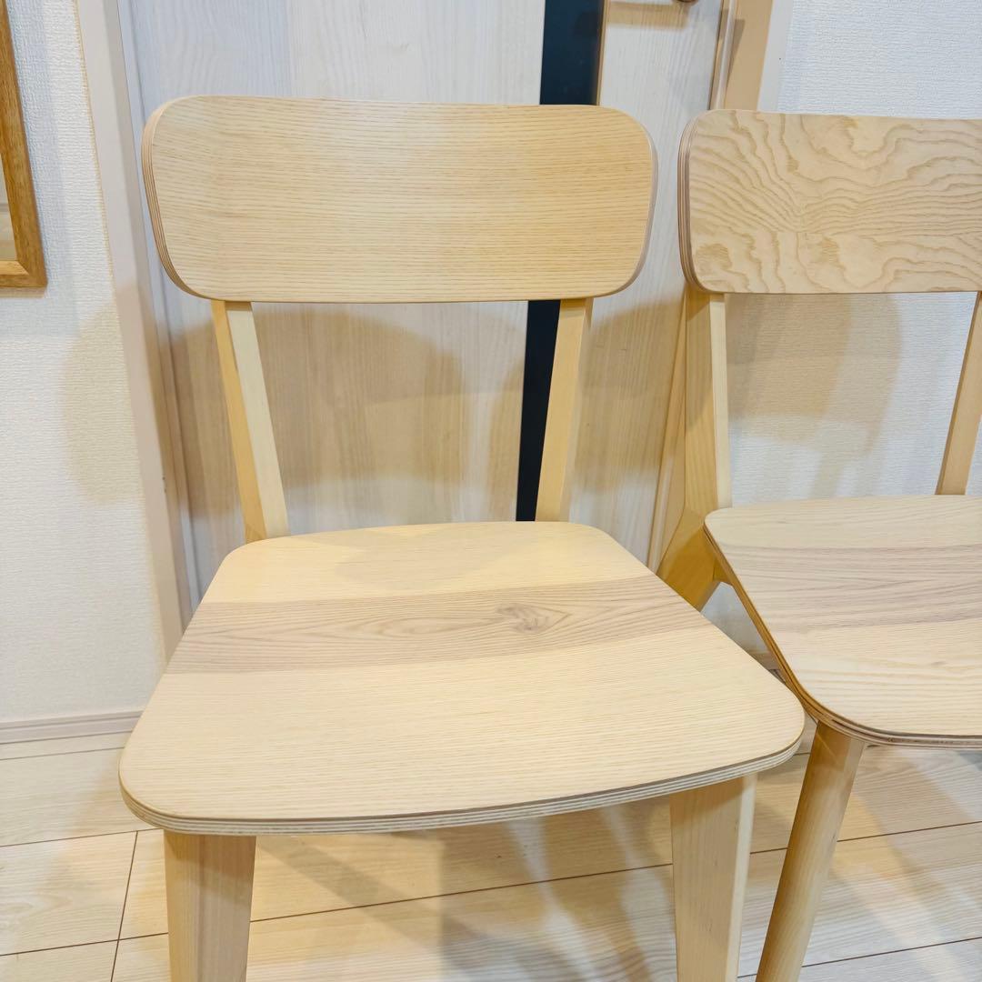 [IKEA]イケア　LISABO リーサボー チェア アッシュ2脚セット ②