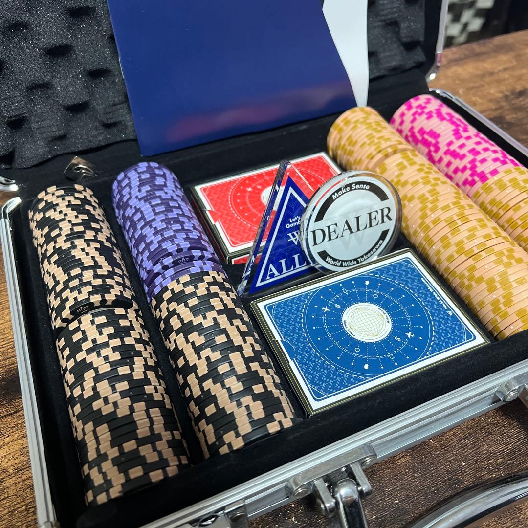 世界のヨコサワ ポーカーセット アルミケース入り オリジナルポーカーセット