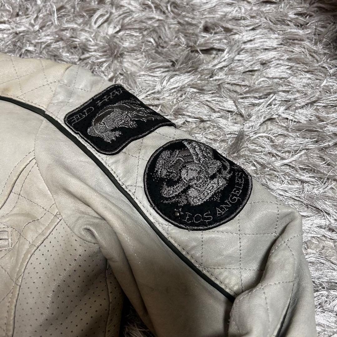「激レア」Y2K Ed hardy レザージャケット