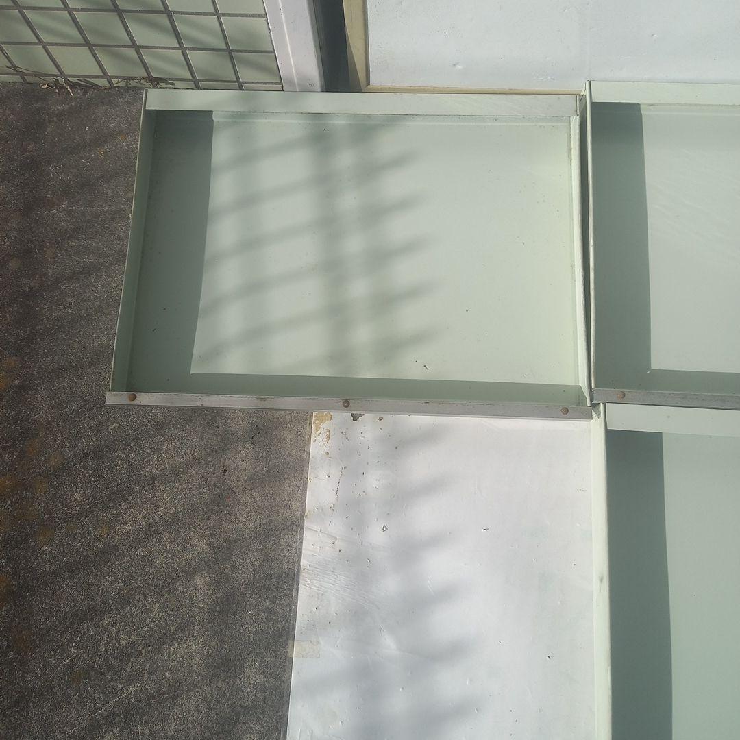 7段スチールラック グレー