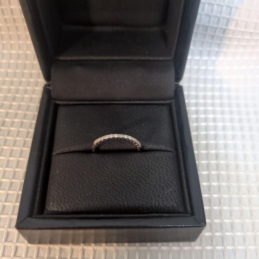 k10wgダイヤモンドハーフエタニティリング9号【最終価格】