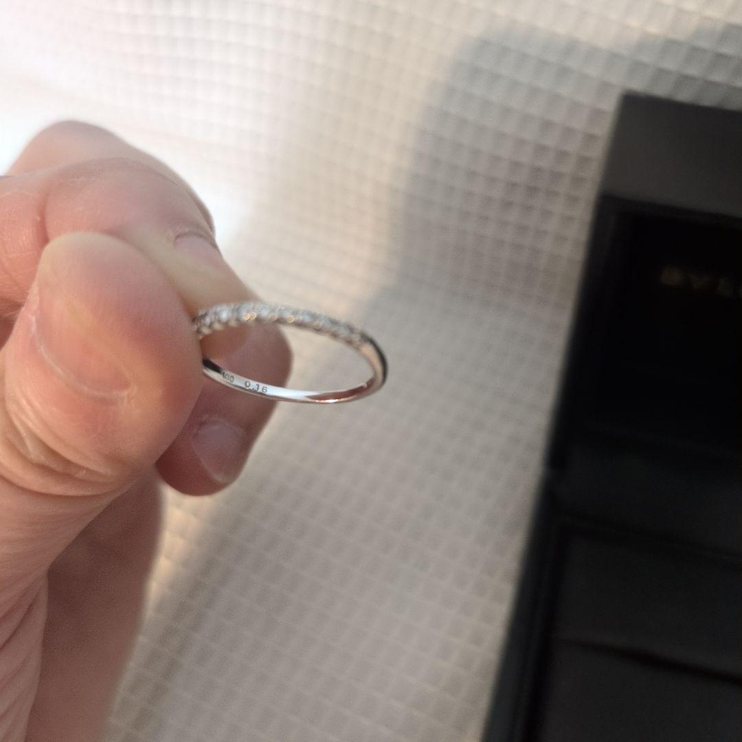 k10wgダイヤモンドハーフエタニティリング9号【最終価格】