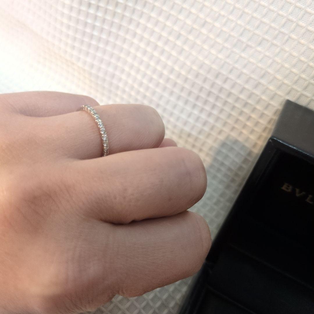 k10wgダイヤモンドハーフエタニティリング9号【最終価格】