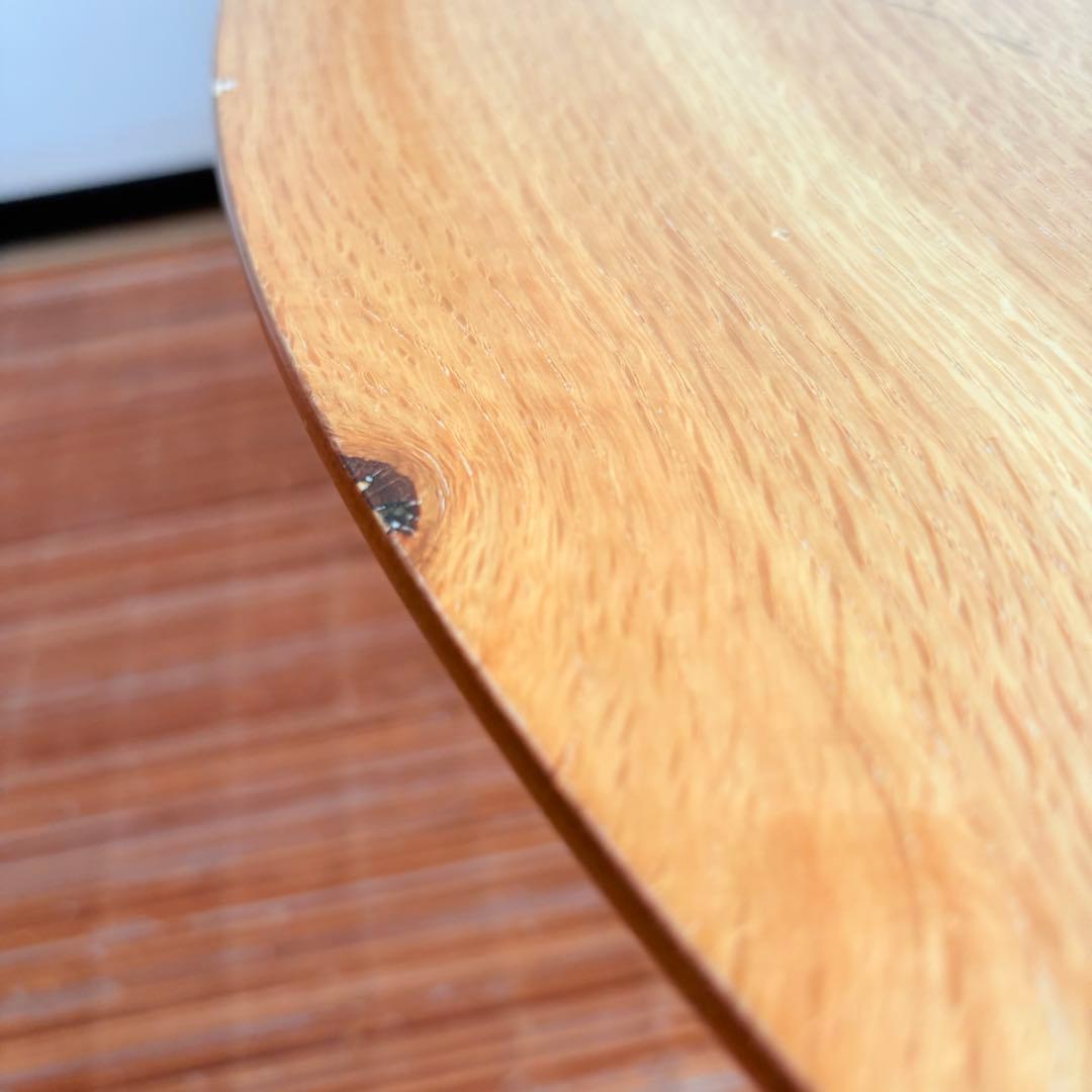 【北欧風】折りたたみ 丸型ローテーブル 天然木 和モダン ナチュラル 国産