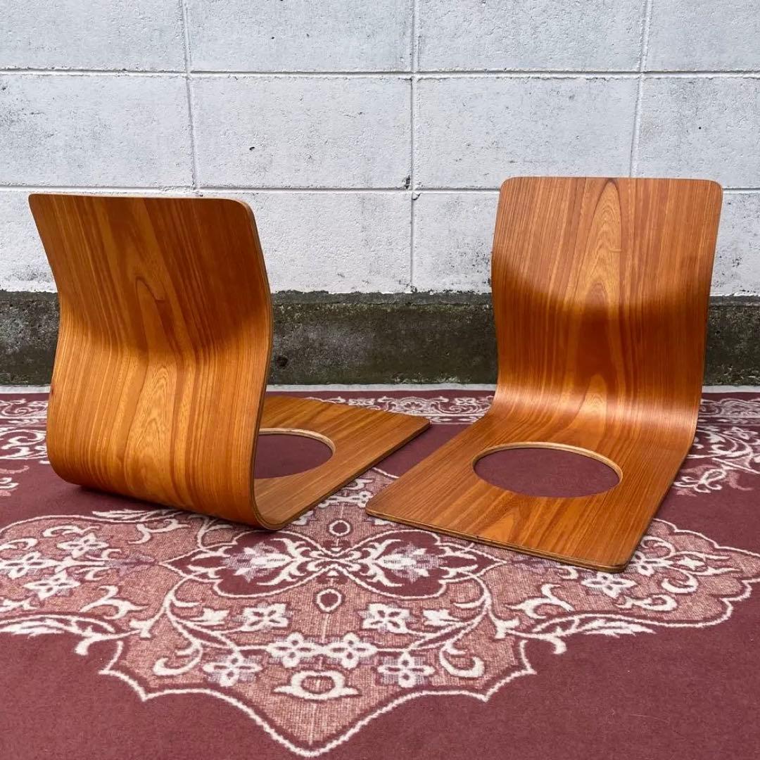 Tendo 天童木工 ◾️2点セット 座椅子 プライウッド 藤森健次 和モダン J