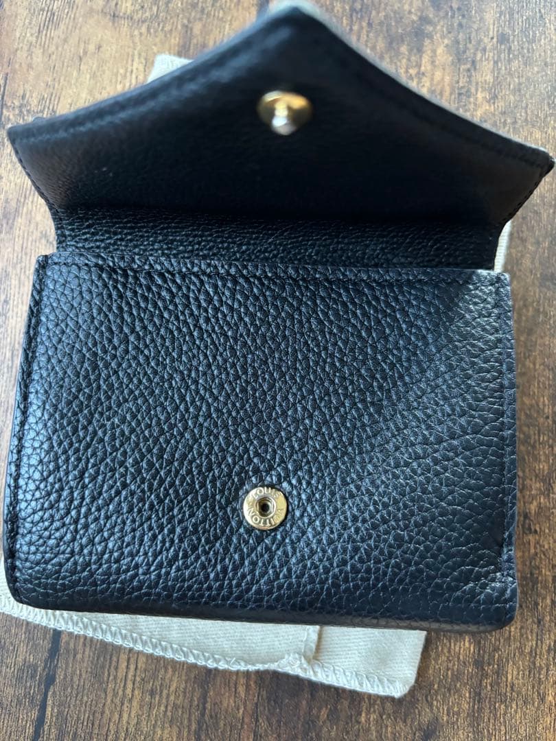 ルイヴィトン　モノグラム　ポルトフォイユドゥブルVコンパクトブラック