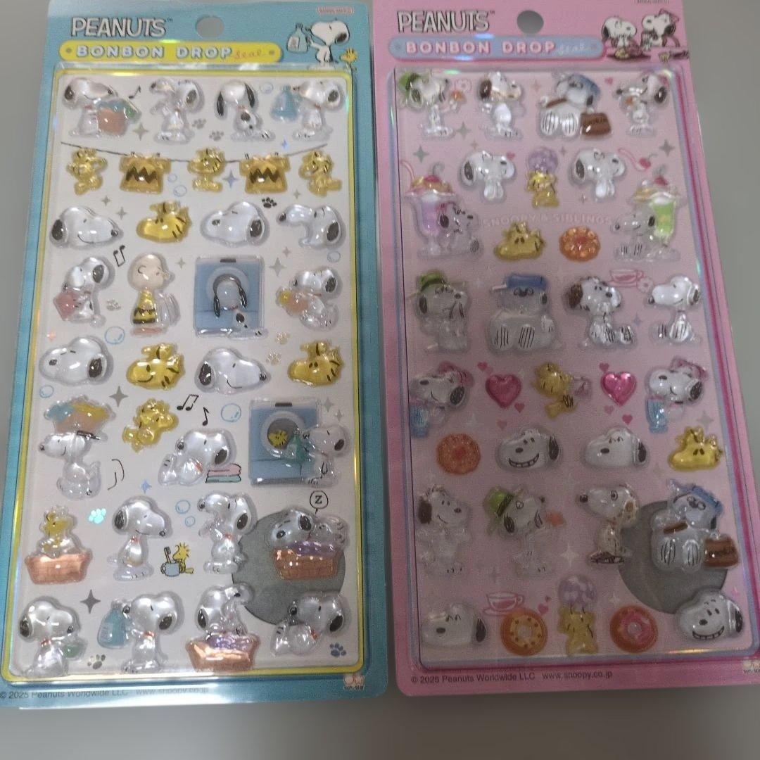 【正規品】ディズニー　通常サイズ　ボンボンドロップシール　6枚セット