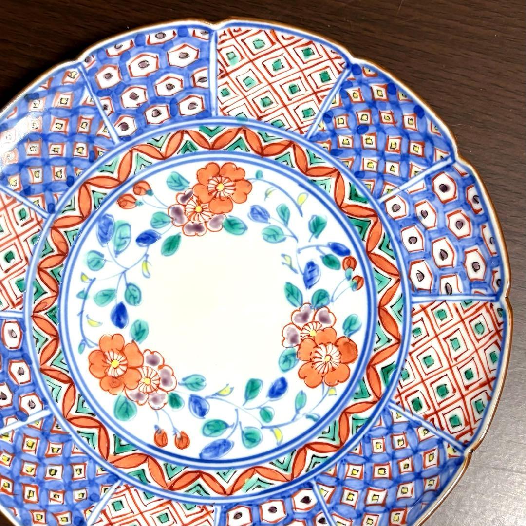 未使用保管✨京焼 清水焼 高野 昭阿弥 色絵桜間取小紋 5.2号皿 １枚✨桜 花