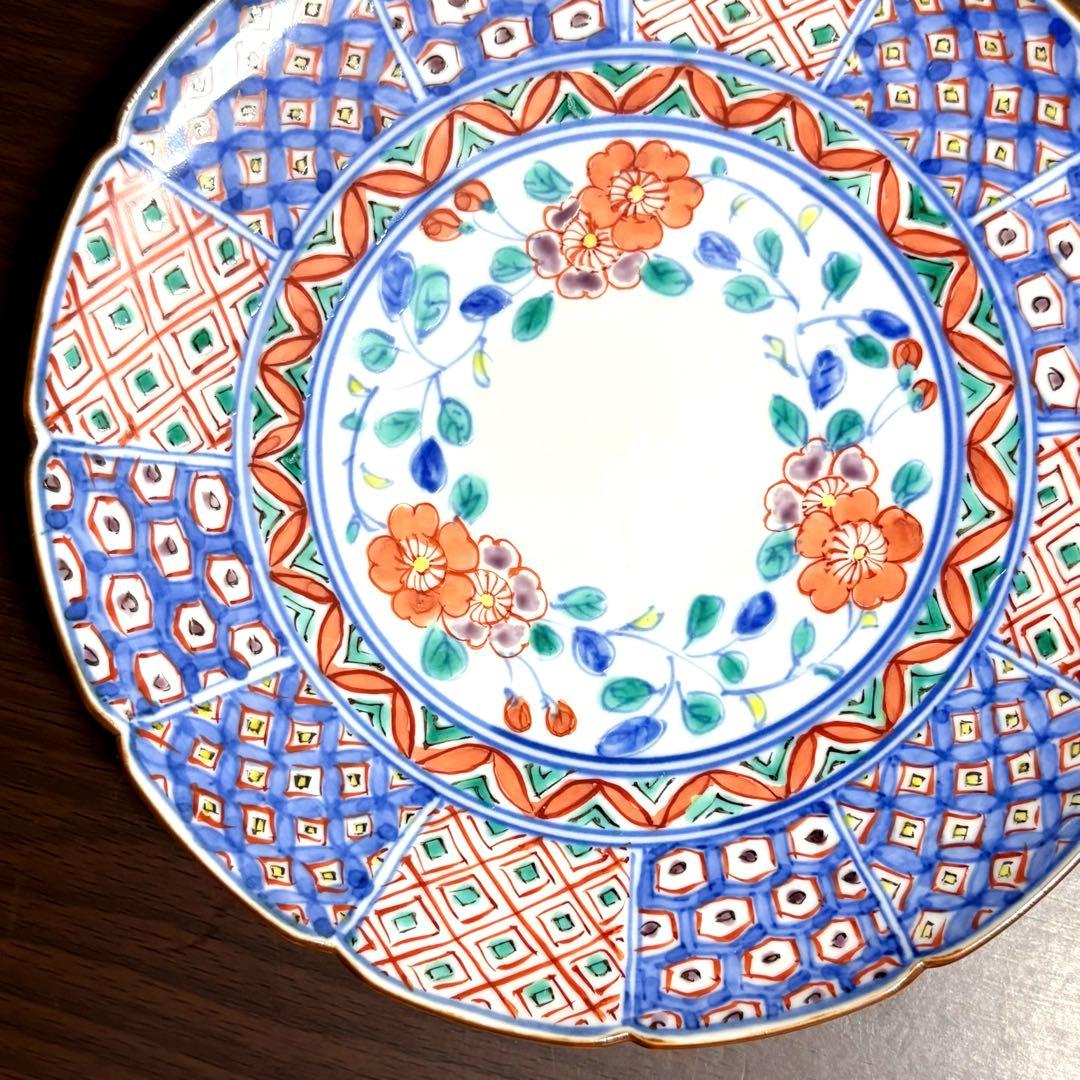 未使用保管✨京焼 清水焼 高野 昭阿弥 色絵桜間取小紋 5.2号皿 １枚✨桜 花