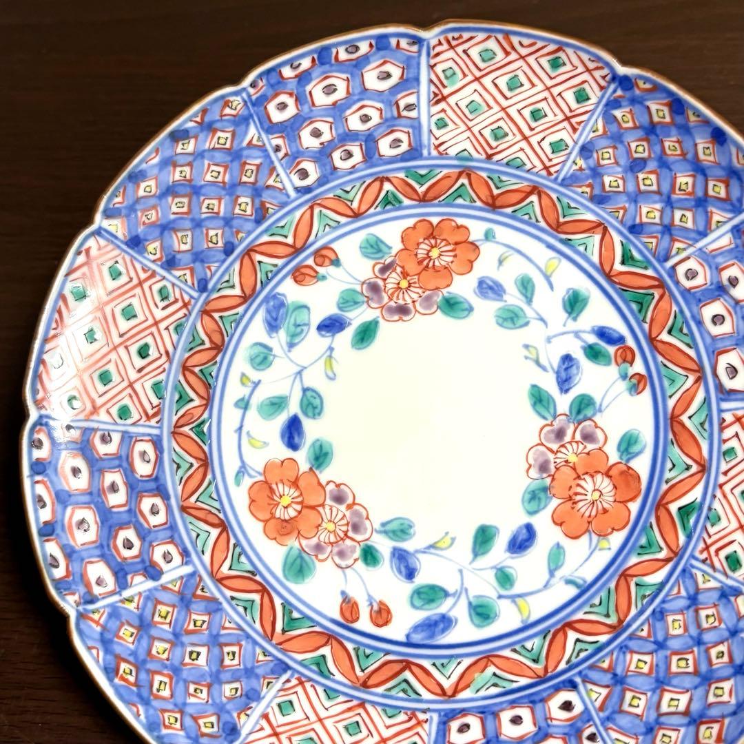 未使用保管✨京焼 清水焼 高野 昭阿弥 色絵桜間取小紋 5.2号皿 １枚✨桜 花