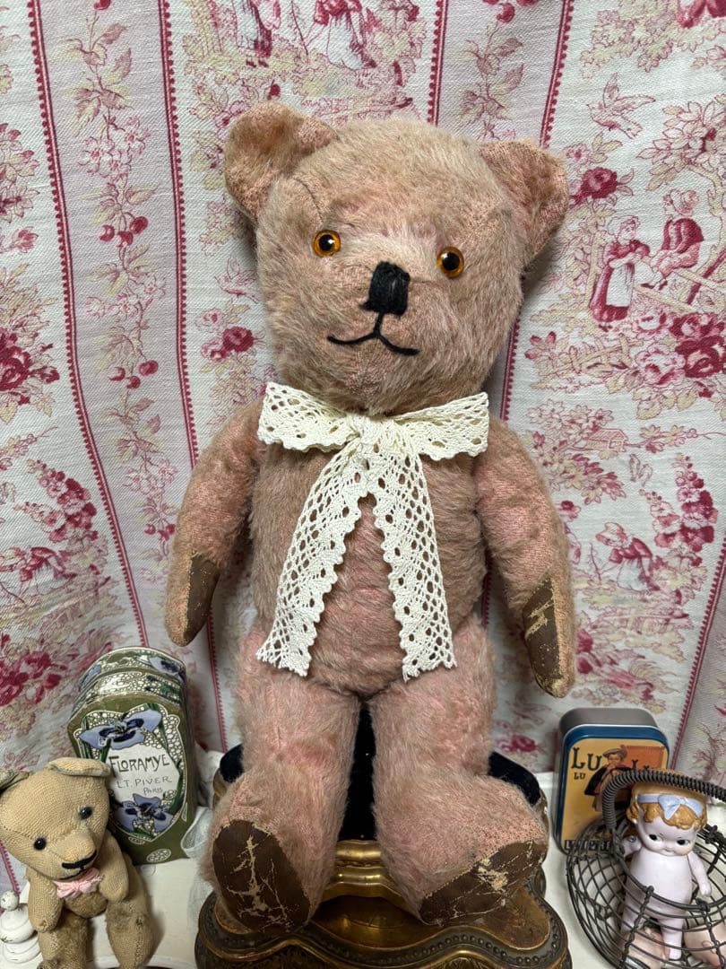 アンティーク　激レア　ピンクのチルターン　優しいお顔