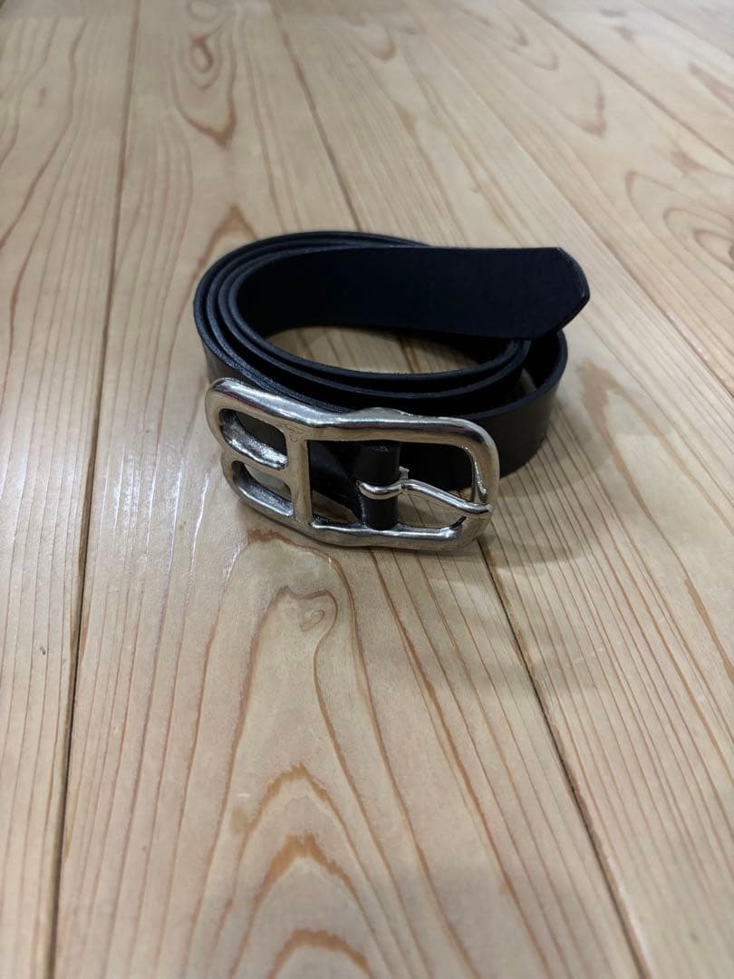 小物 doublet DB BUCKLE BELT BLACK