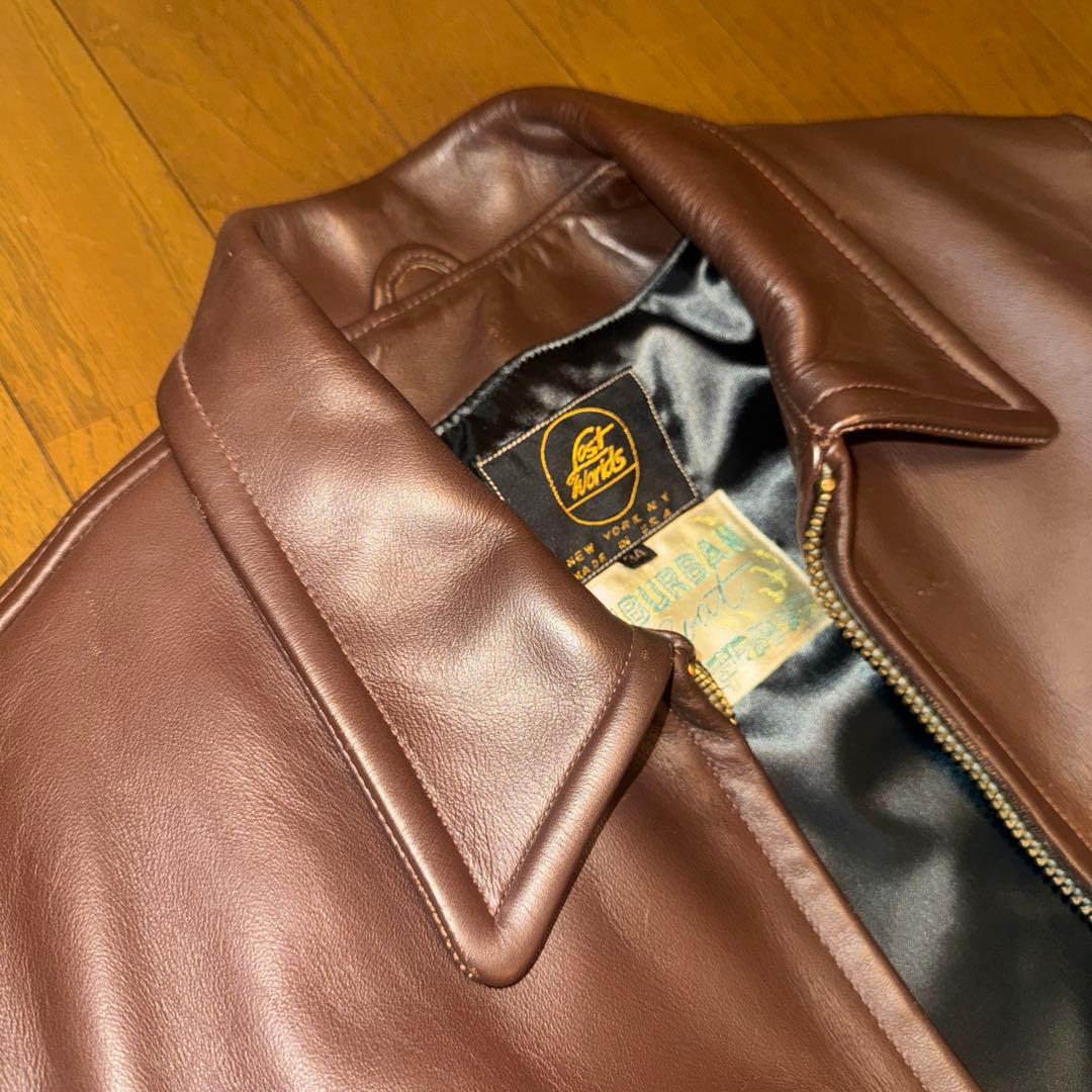 美品❗️34 ロストワールド SUBURBAN ホースレザージャケット(ブラウン)