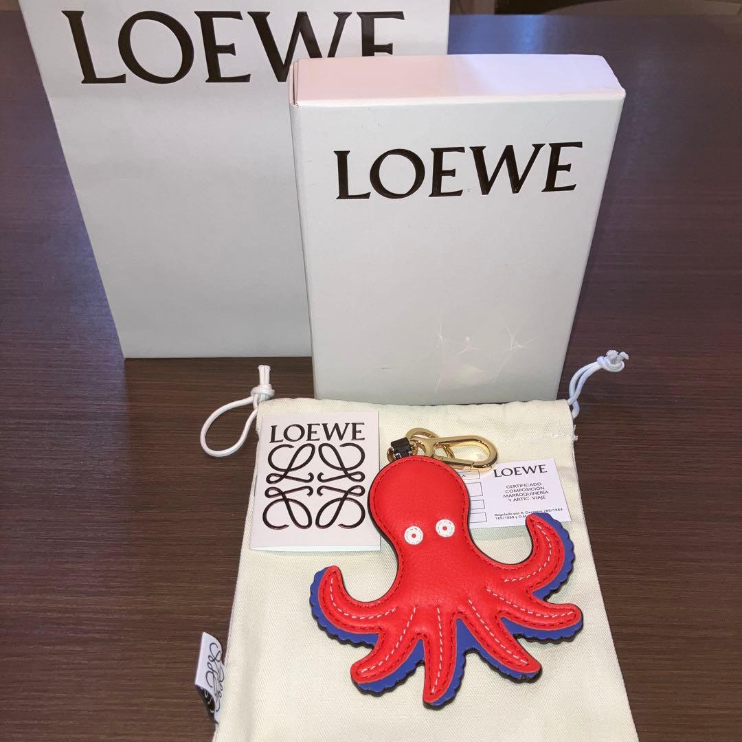 LOEWE ロエベ オクトパス チャーム キーリング キーホルダー たこ タコ