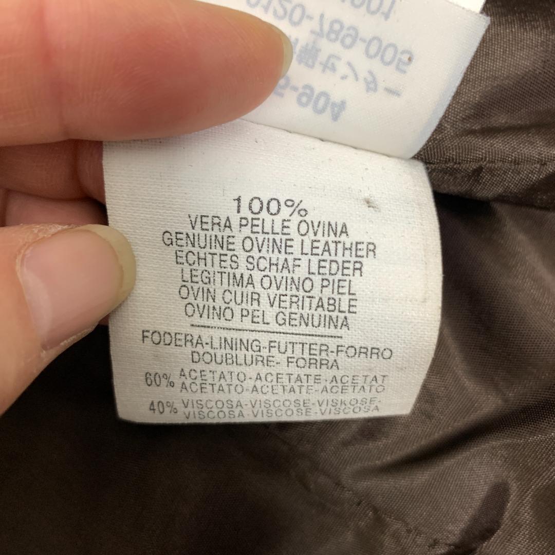 LA8357 マックスアンドコー レザージャケット ブラウン 本革 38