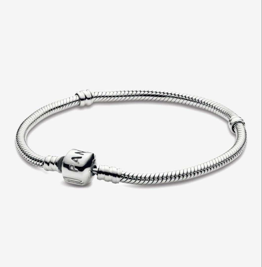 Pandora スネークチェーンブレスレット シルバー