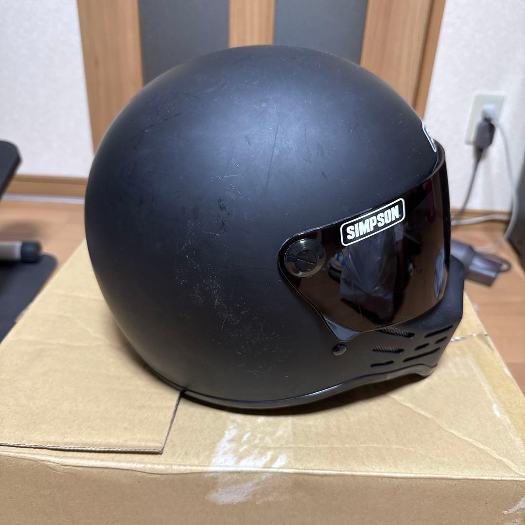 SIMSON マットブラック 62センチXL M30 クリアシールド2枚付き