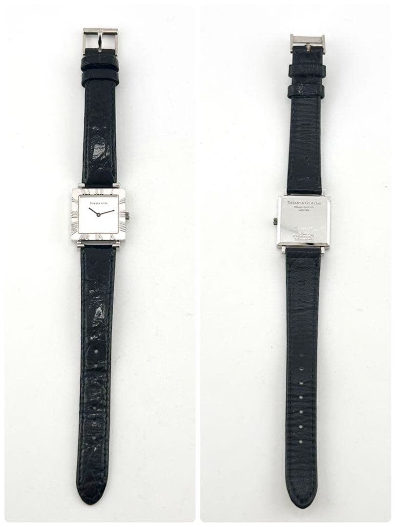 【稼働品】Tiffany&Co アトラス スクエア 腕時計 19-289
