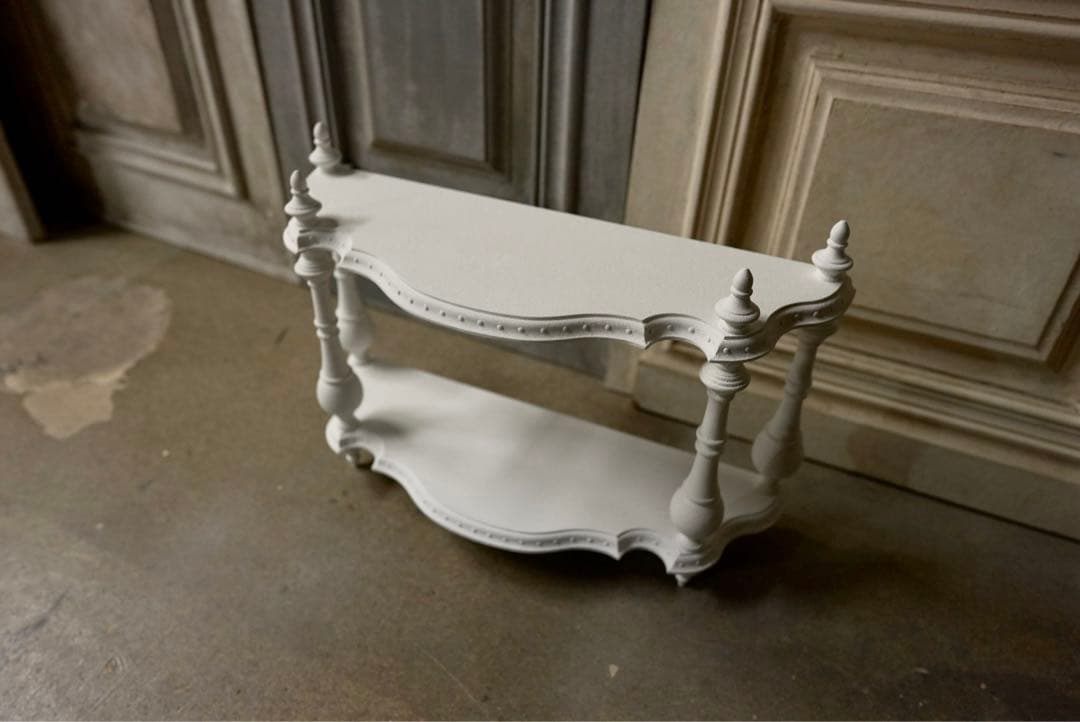 【受注製作】ナポレオンシェルフ装飾あり(ホワイト)