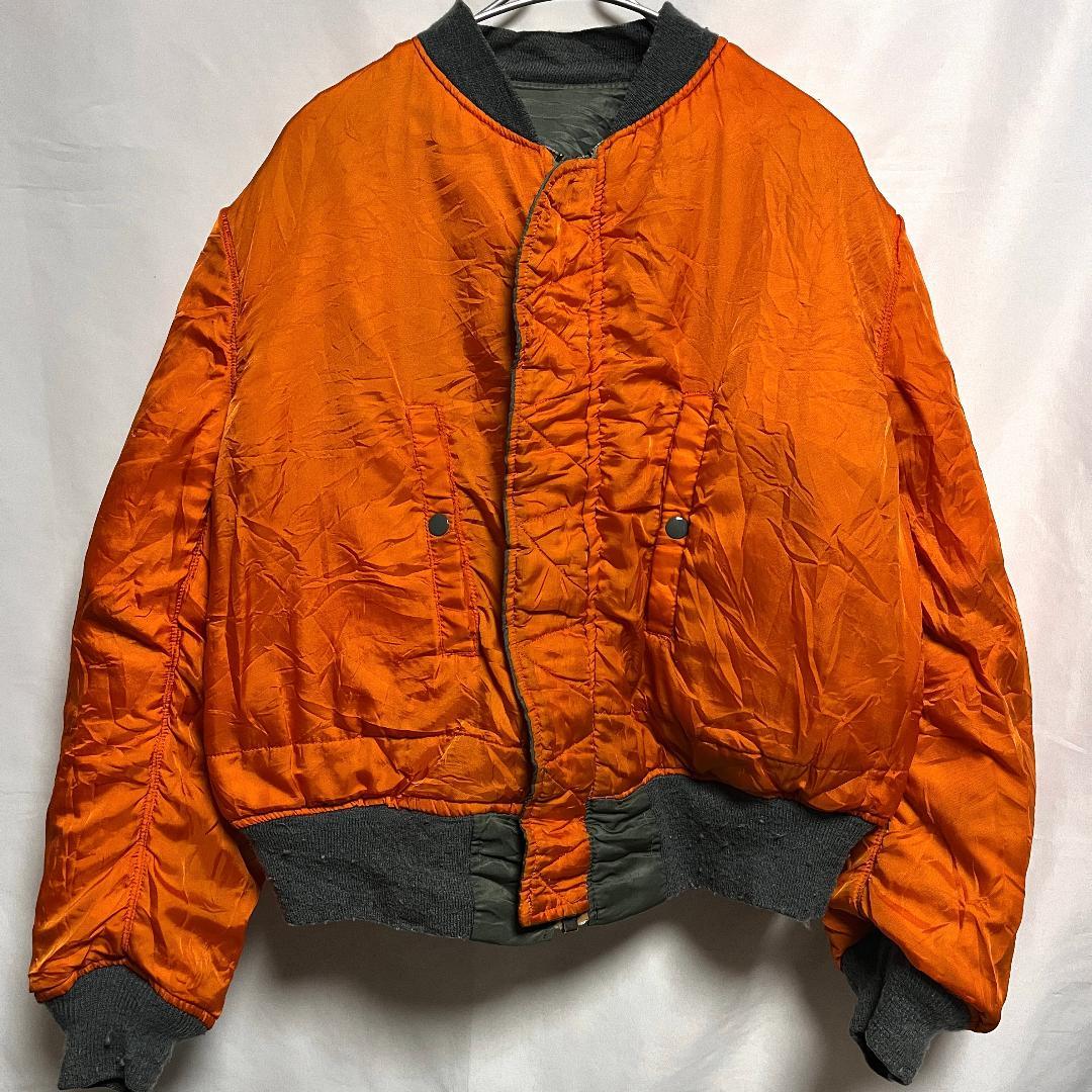 70's 米軍実物 USAF 空軍 MA-1フライト ジャケット L