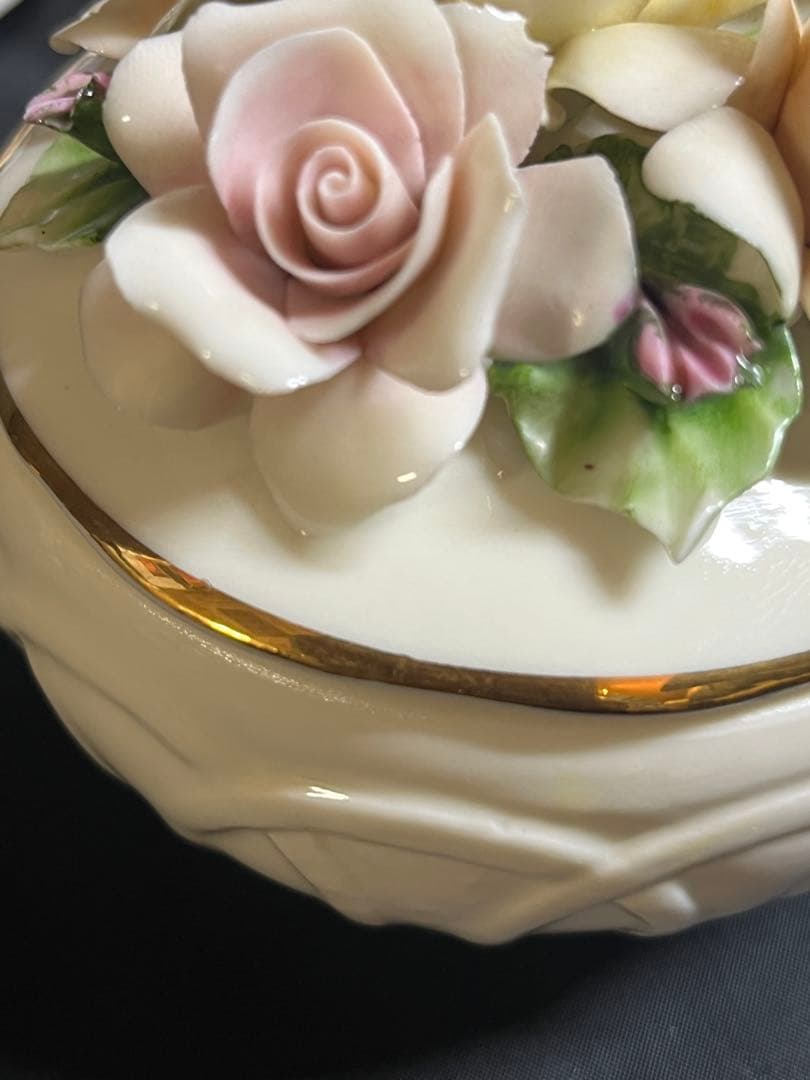 陶器 陶花 置物 小物入れ フィギュリン おまとめ　&マレリーショール