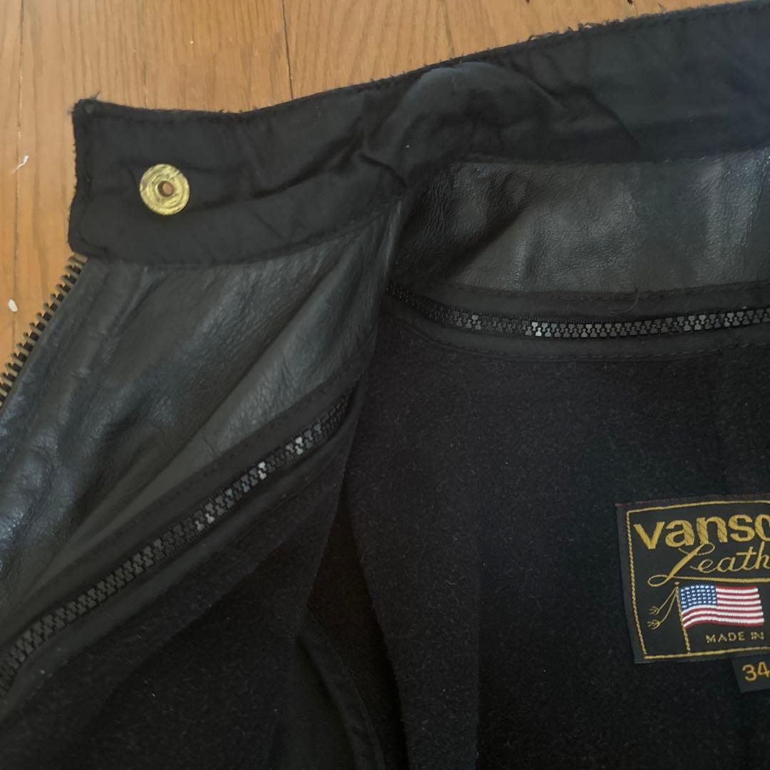 バンソンシングルライダースジャケット34