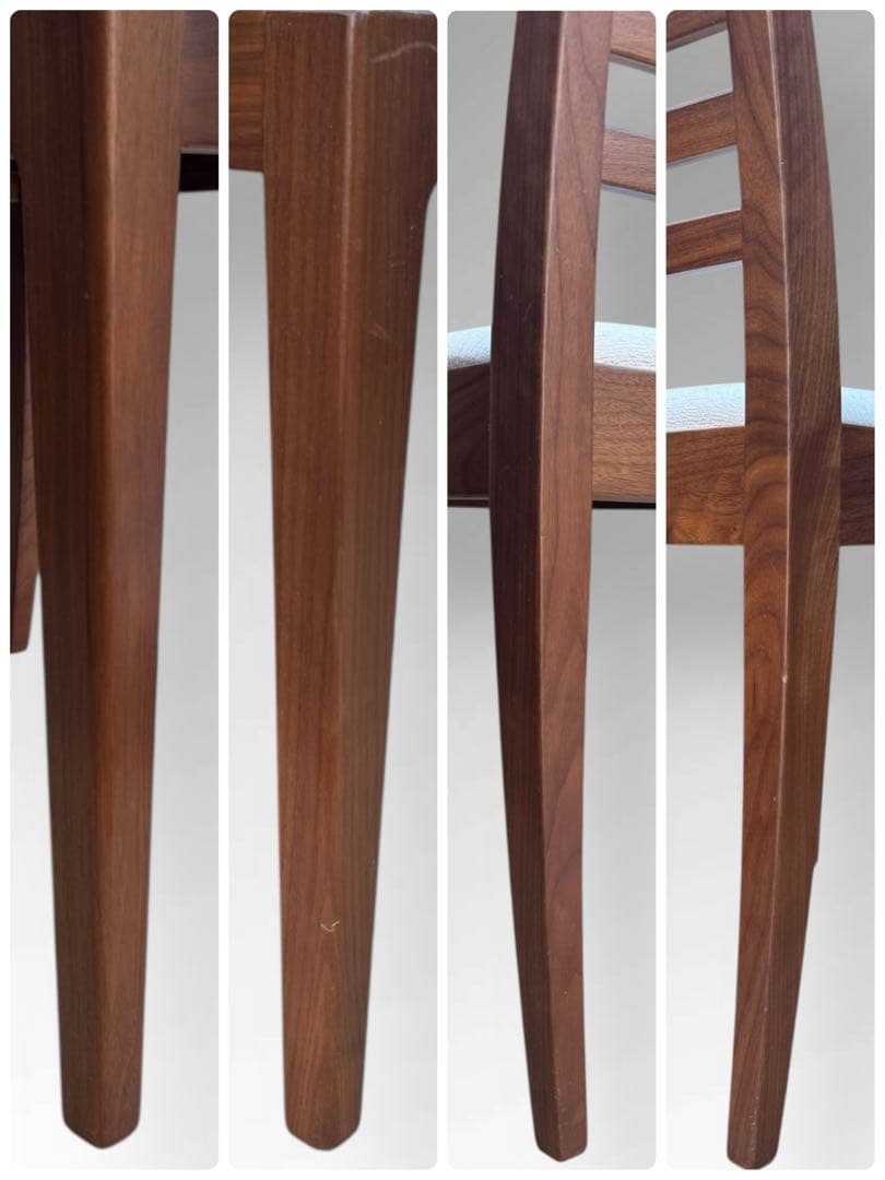 ①【美品】秋田木工 IDC大塚家具 ダイニングチェア ラダーバック 曲げ木 ２脚