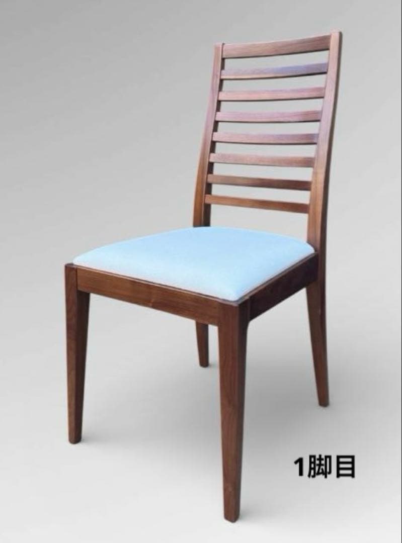 ①【美品】秋田木工 IDC大塚家具 ダイニングチェア ラダーバック 曲げ木 ２脚
