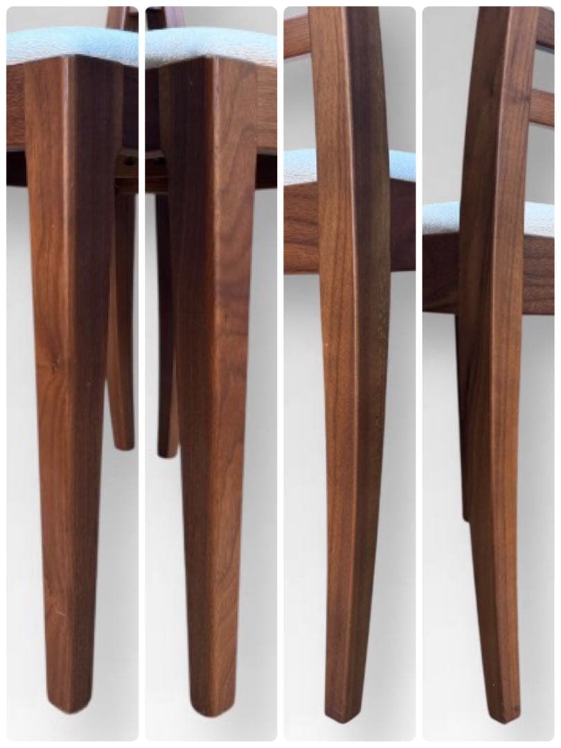 ①【美品】秋田木工 IDC大塚家具 ダイニングチェア ラダーバック 曲げ木 ２脚