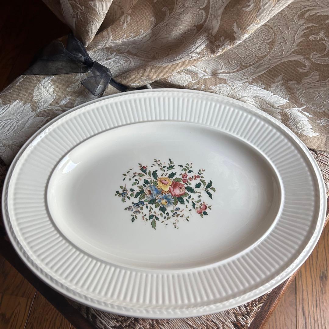 美品 英国製  Conway 英国の伝統美が息づく器ꕤ︎︎オーバル皿