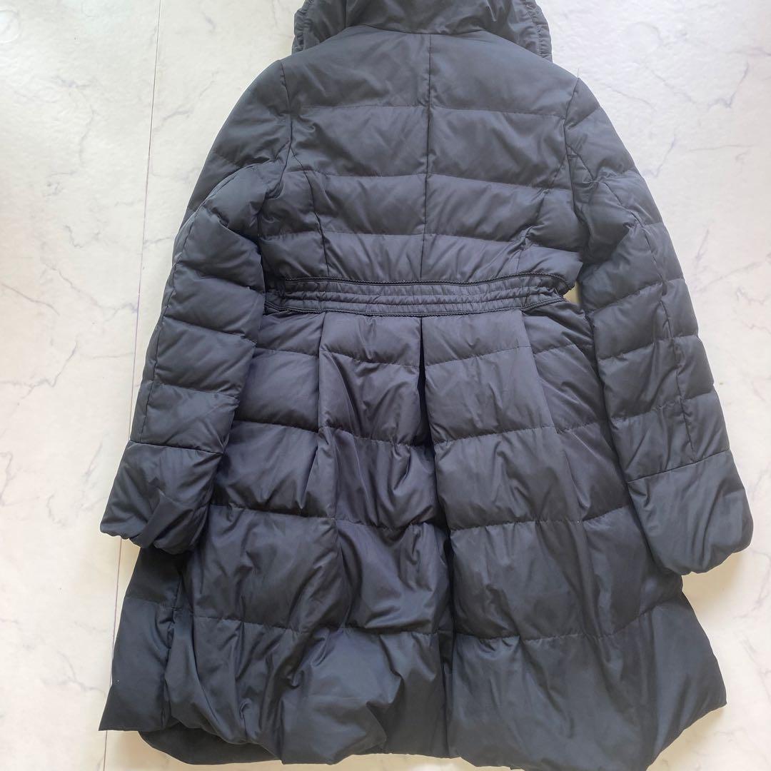 DOLLY GIRL BY ANNA SUI ロングダウンコート　薔薇　黒　M