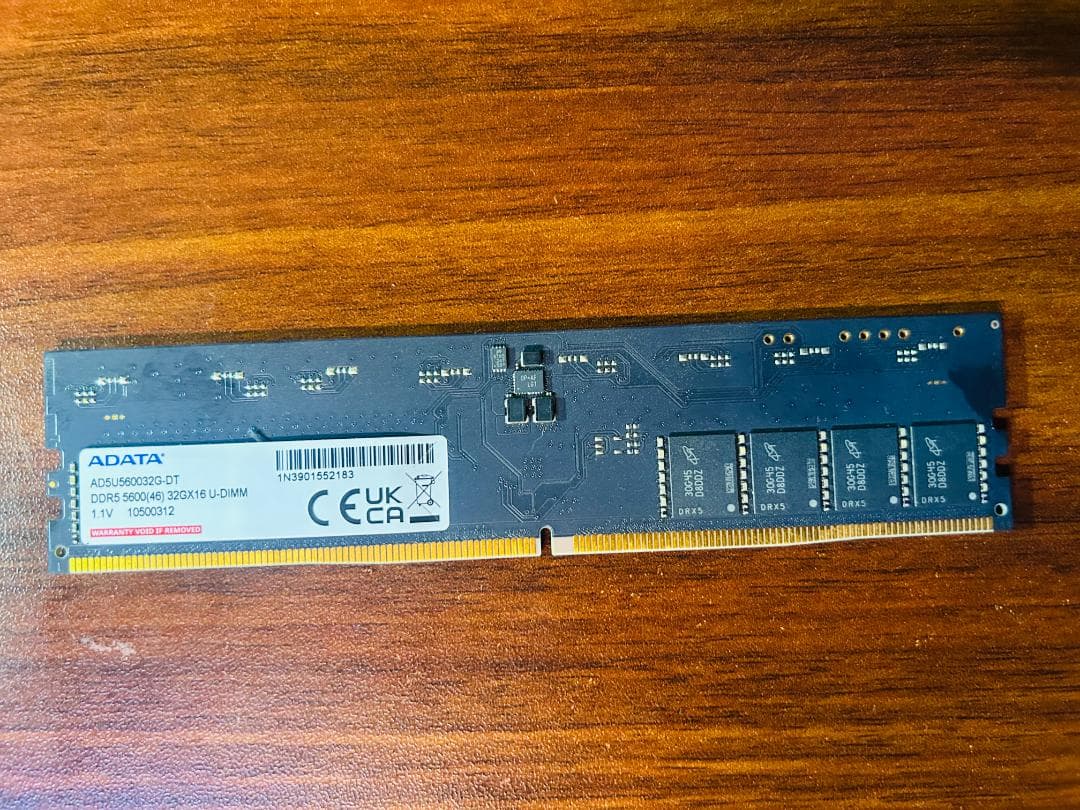 ADATAデスクトップPC用メモリDDR5 32GBx1枚