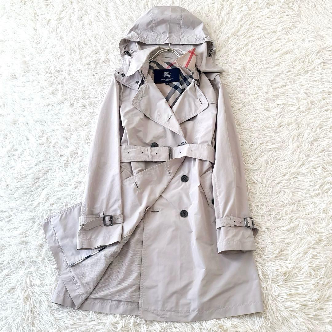 2way フード着脱可✨バーバリーロンドン トレンチコート レインコート 38