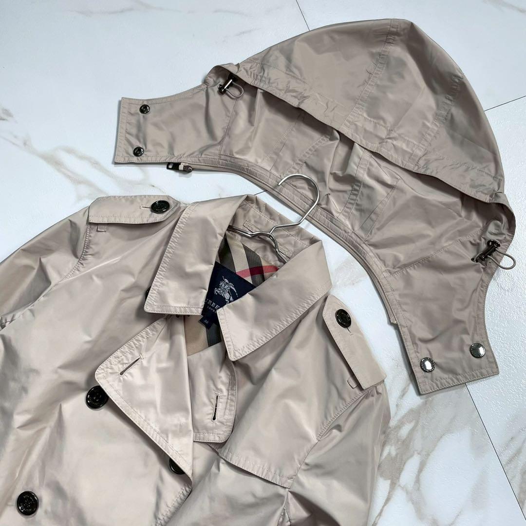 2way フード着脱可✨バーバリーロンドン トレンチコート レインコート 38