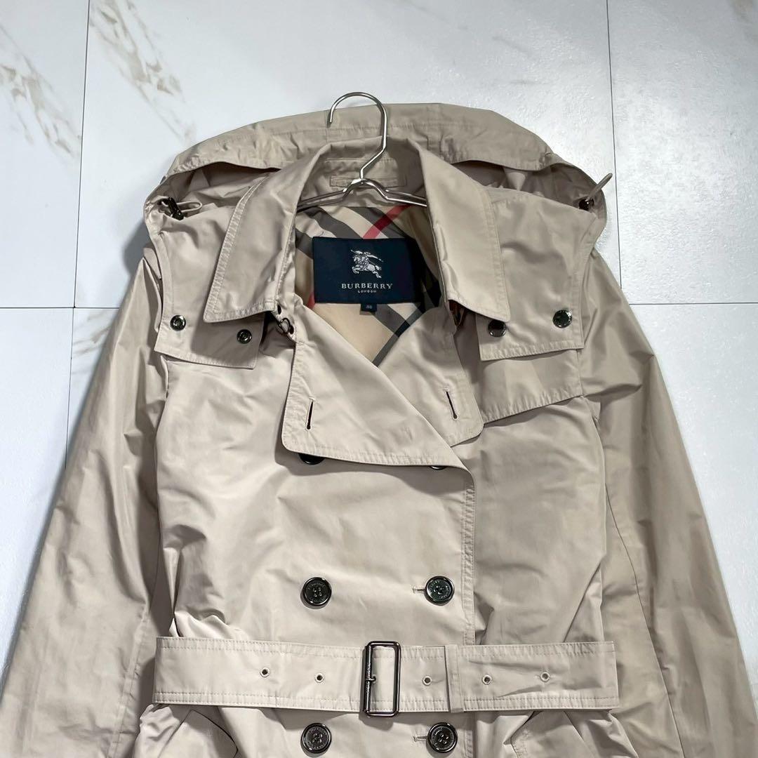 2way フード着脱可✨バーバリーロンドン トレンチコート レインコート 38