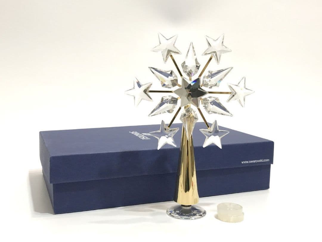 美品 ■ スワロフスキー ■ クリスタル ツリートッパー 星 クリスマス クリア
