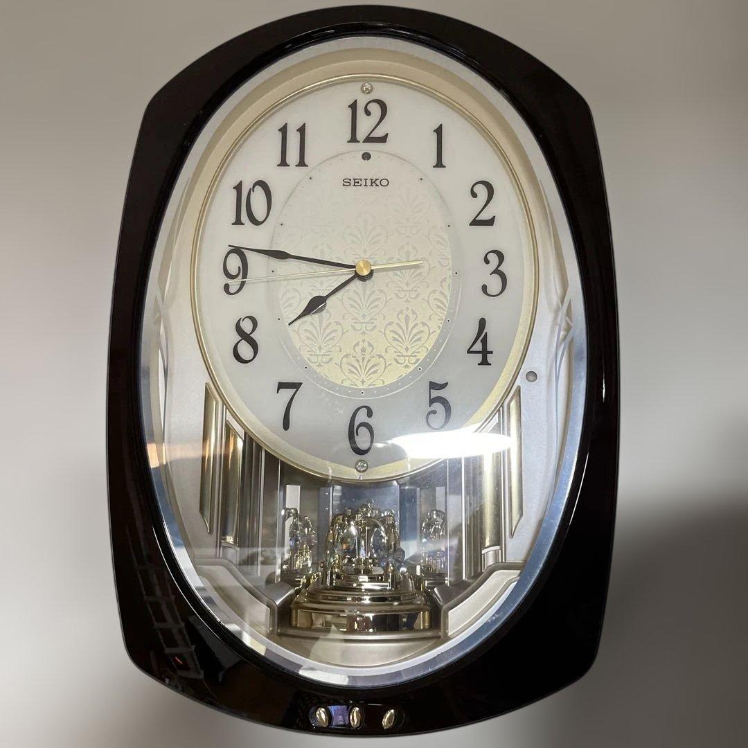 SEIKO 楕円形掛時計 音楽機能付き