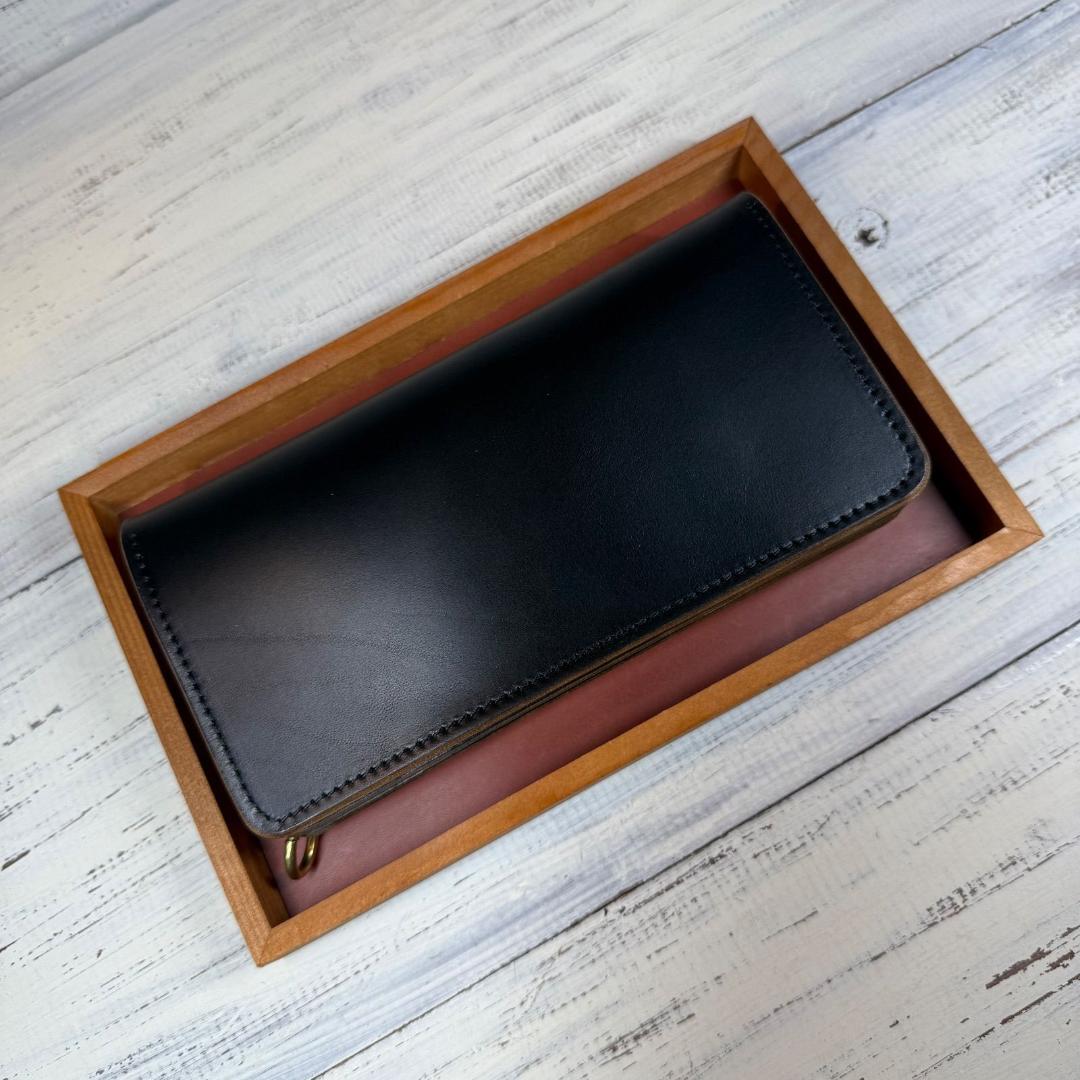 【トラッカーウォレット ロング 3層】ホースバット ゴールド universal