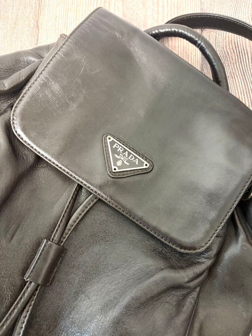 PRADA ブラウン　レザー ミニサイズ　バックパック