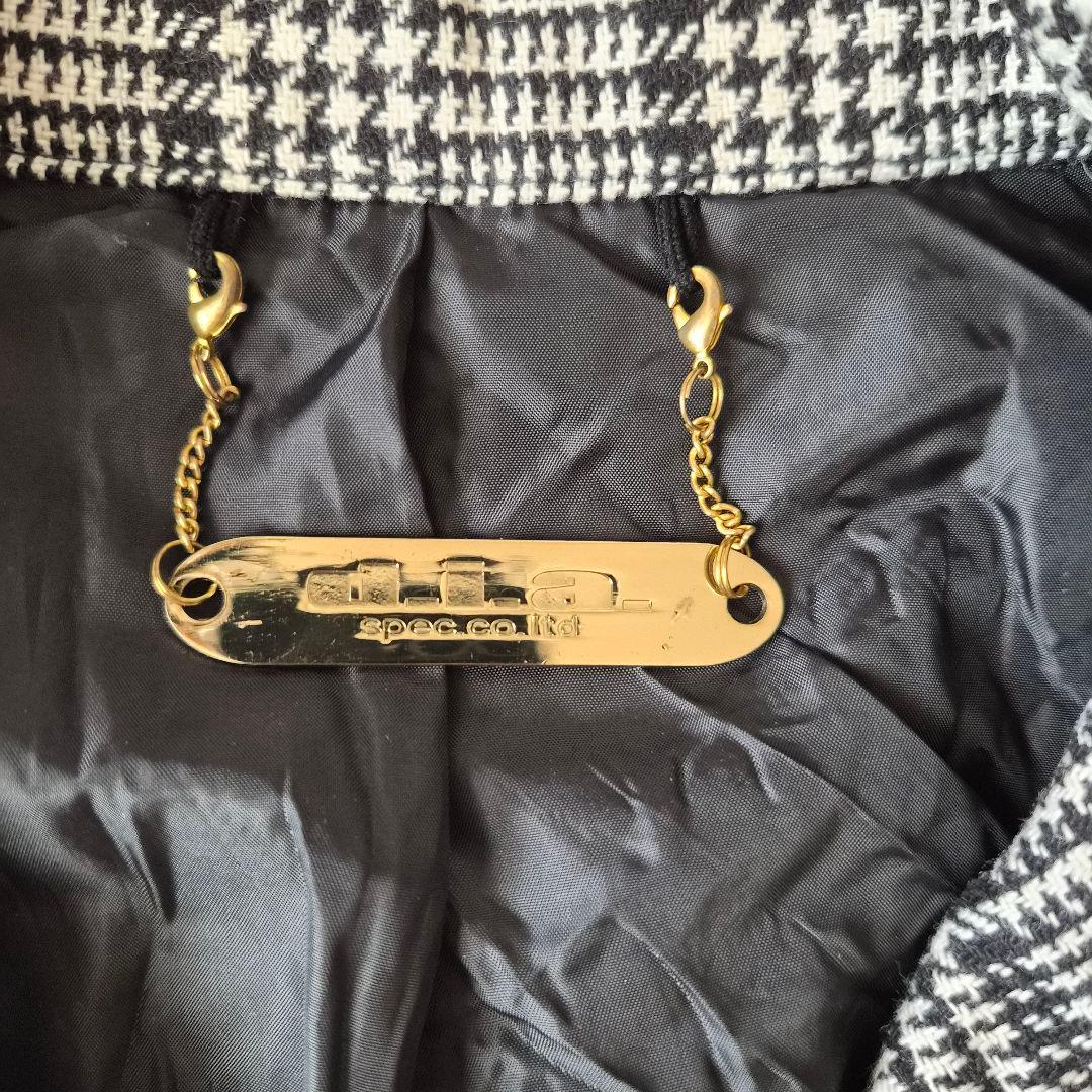 【新品タグ付き】d.i.a ダイヤ 千鳥格子ジャケット　金ボタン　y2k