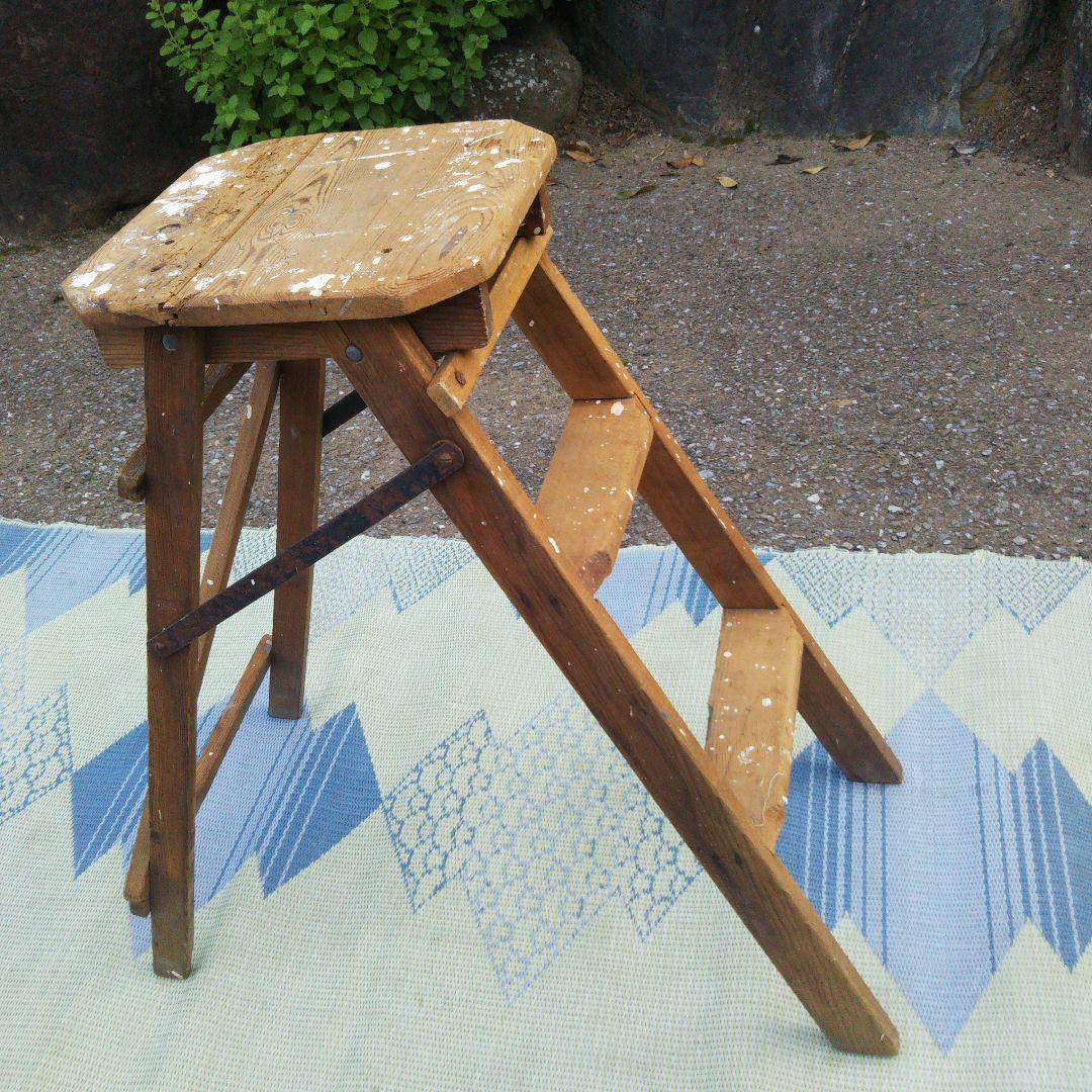 アンティークラダー ／イギリスアンティーク／ヨーロッパ輸入家具、インテリア脚立