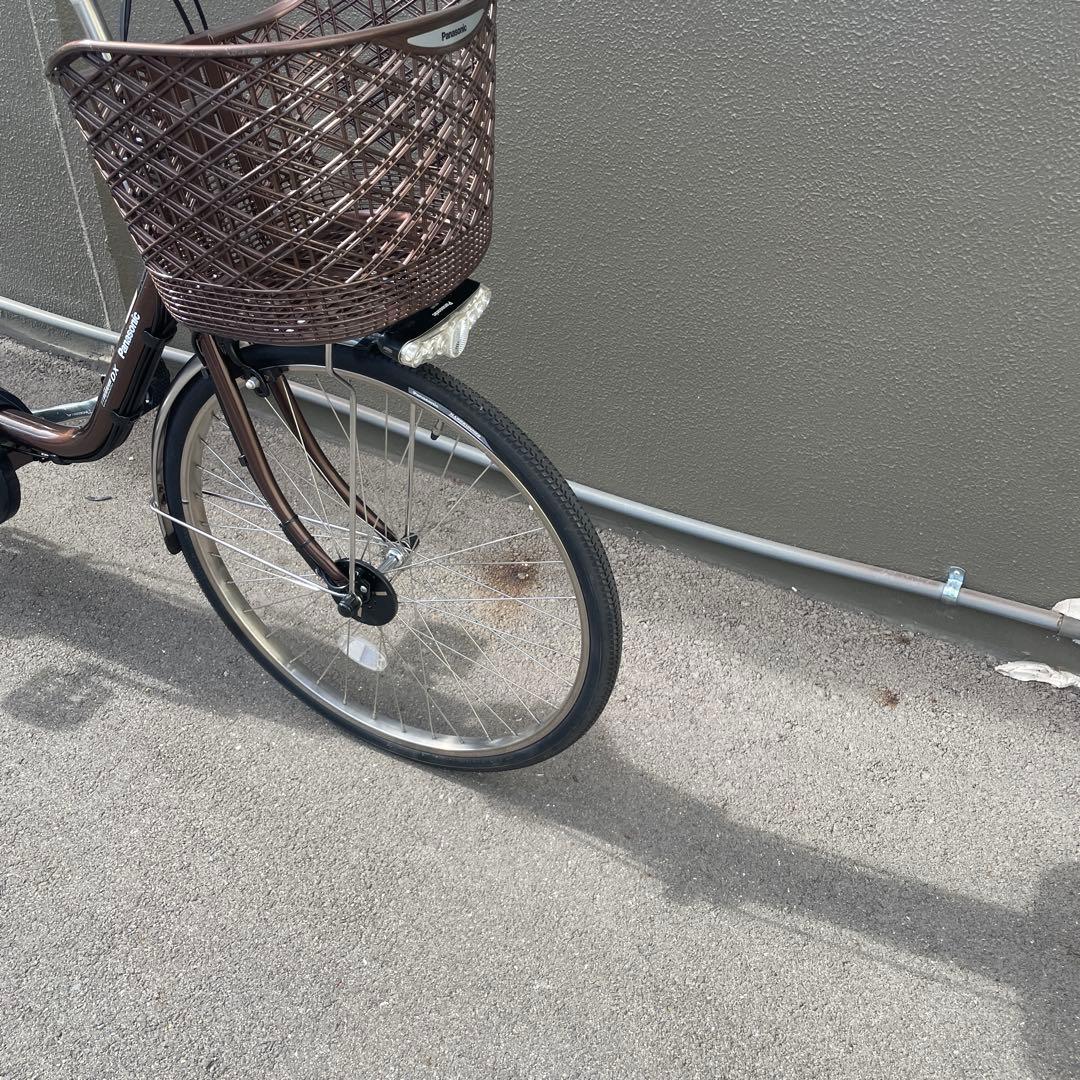 パナソニック電動アシスト自転車24インチ 美品ブラウン