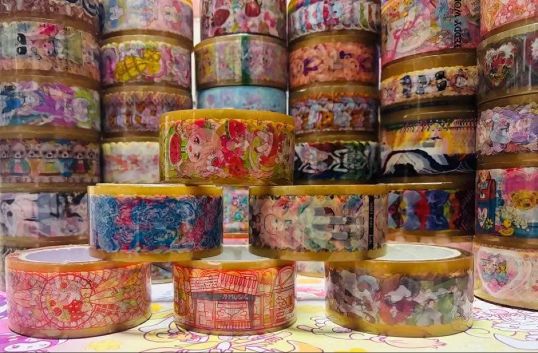 海外作家　OPPテープ セット 人物　女の子デザイン　風景　デザイン　国内作家