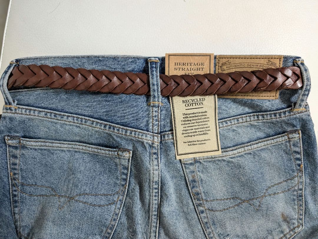 【新品完売品】ポロラルフローレン★レザーメッシュベルト★茶