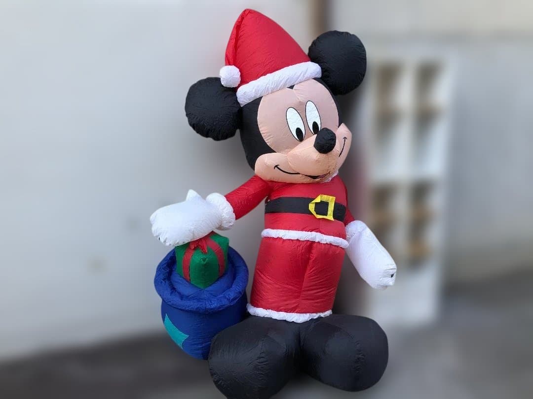 ★ エアー バルーン 電飾 人形 ミッキーマウス サンタ クリスマス Xmas